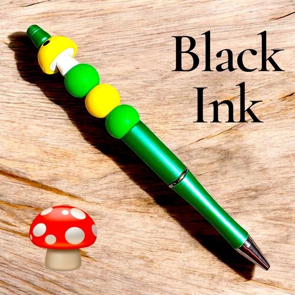 Mushroom 🍄 Beaded Pen - Picture 1 of 1